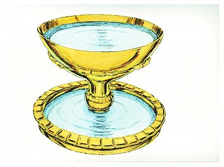 la fuente de bronce del tabernáculo, utensilios del tabernáculo imágenes, mobiliario del tabernáculo, imágenes utensilios del tabernáculo, lavacro