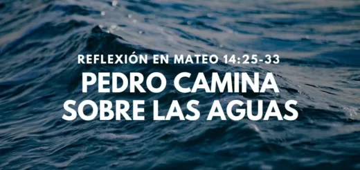 Pedro Camina sobre las Aguas - Reflexión en Mateo 14:25-33