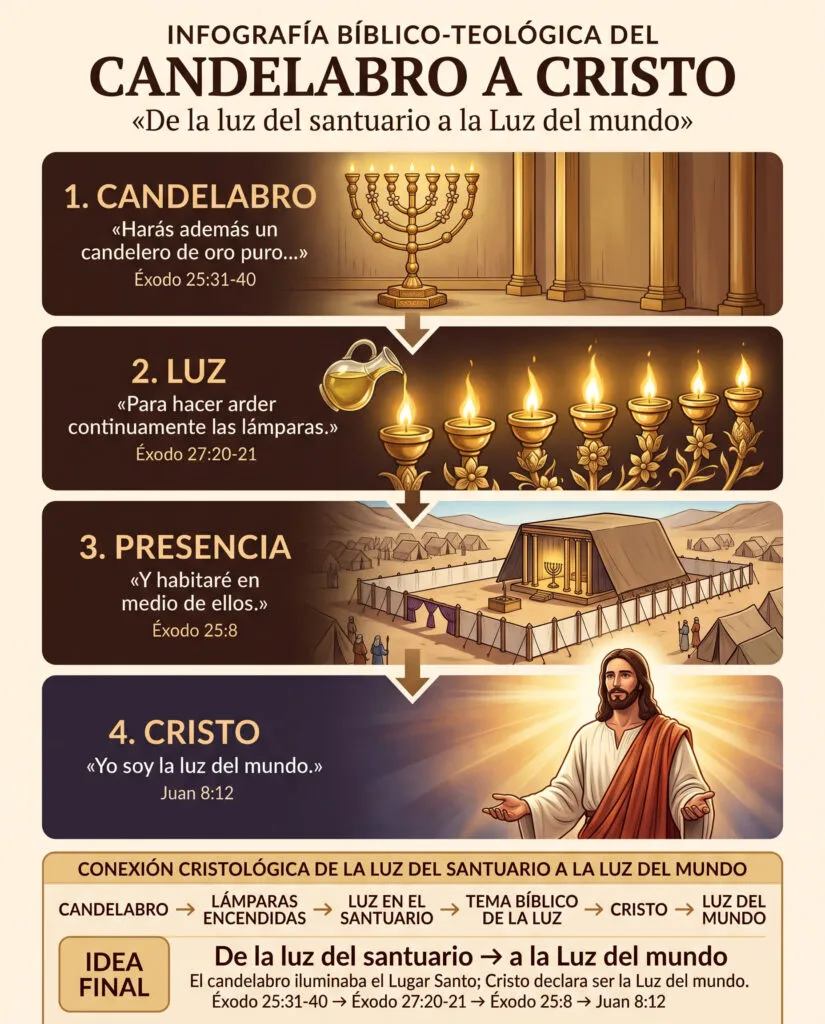 Infografia Del Candelabro A Cristo